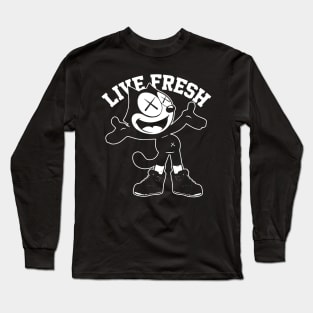 Live fresh the cat art gift for fan Long Sleeve T-Shirt